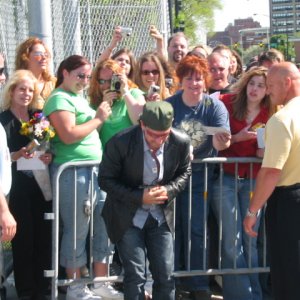 bono bowing after we sang happy birthday