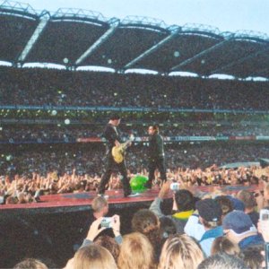 Edge and Bono on the 'B' Stage wowing the crowd