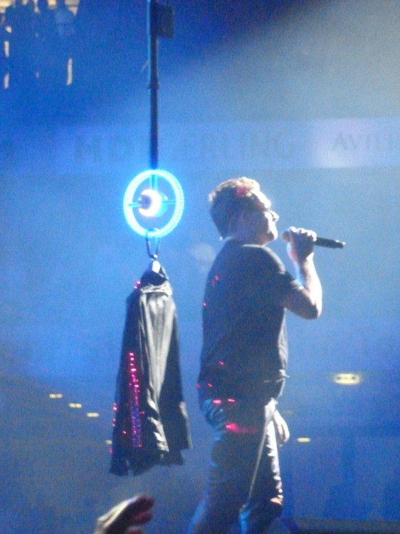 The jacket and the mic(and Bono)