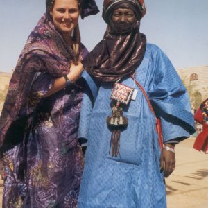 Sula and blue man of the desert