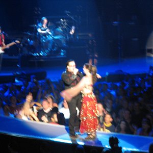 Bono and Mrs Edge Dancing