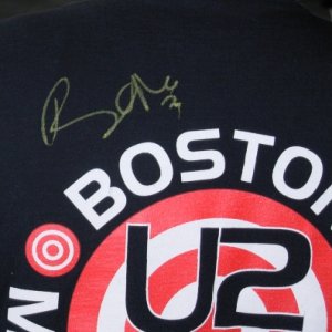 My Boston Shirt Signed by Bono