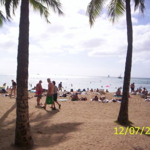 Wakiki beach during Bonolulu