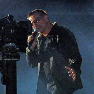 Bono always loves the camera