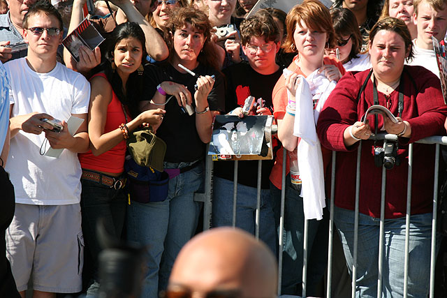 Crowd waiting for Bono